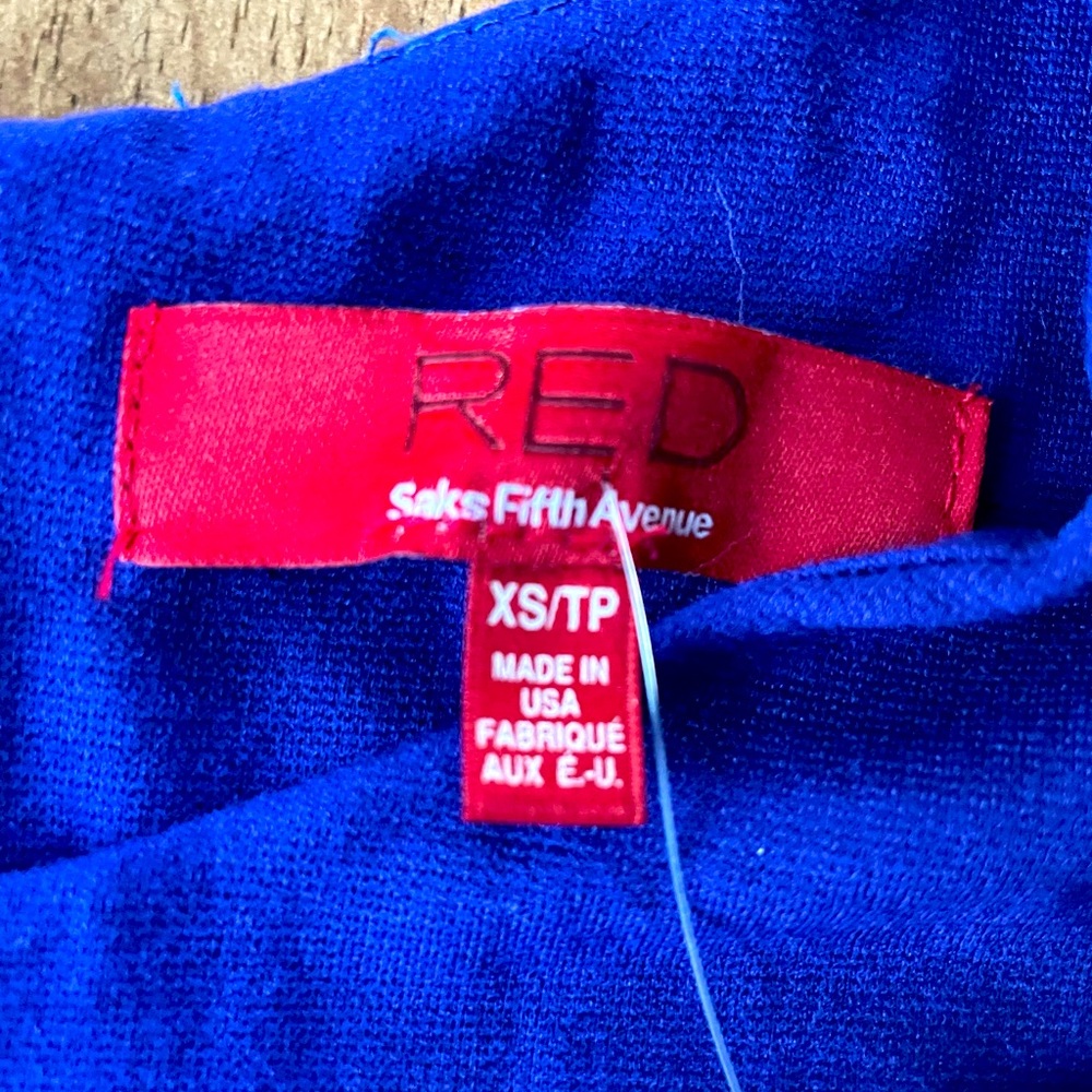 NWT red sacs fifth Ave Teen/big girls xs bright blue dress